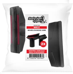 2x Meubelzuigmond geschikt voor Miele stofzuigers - Vervangend Hulpstuk 35mm - Opbergen Onder Accessoires Klep — thumbnail 2