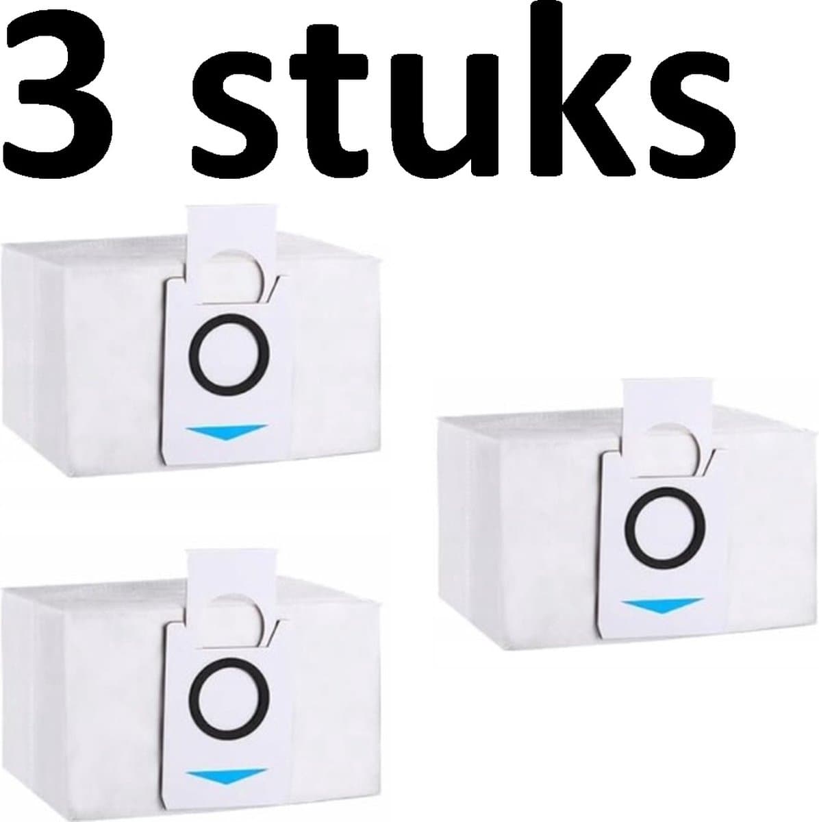 3 x stofzakken geschikt voor de Ecovacs Deebot X1 OMNI / T10 OMNI / X1 TURBO - Vuilafvoerzakken - Grote Capaciteit Stofzuigerzak - Hoogwaardige vervanging - Compatibel met model: Ecovacs: Deebot X1 OMNI T20 OMNI T10 OMNI X1 Turbo - 3 stuks afvalzak — afbeelding 1