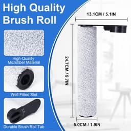 5 stuks accessoireset - inclusief 2 borstelrollen , 2 filters en 1 reinigingsborstel - Voor Eureka JONR ED12 stofzuiger - Voor Eureka NEW430 natte droogzuiger — thumbnail 3