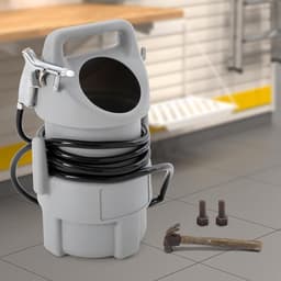 Mobiele Zandstraler - Verrijdbare Zandstraalpistool - Metaal Reinigen - Grote Capaciteit - 15 kg - Grijs — thumbnail 3