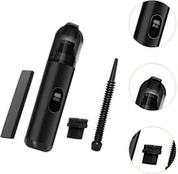 carmdering - Handstofzuiger - Draadloze Stofzuiger - Autostofzuiger - 60W, 9-10 KPA, 2 modi (25000/36000 rpm) - 26×6,5×6,5 cm - Incl. spleetmondstuk, borstel, blaasmondstuk - Licht, draagbaar, perfect voor thuis en onderweg — thumbnail 4
