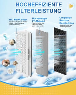4 stuks - 2 filter en 2 sets Filterkatoens - Voor Miele stofzuigers, Ideaal Hepa Airclean 50 accessoires voor Miele Complete C3 & C2, Compact C1 & C2 , GN Hycean3D, S8340, S6 ,AH50, S3 — thumbnail 3