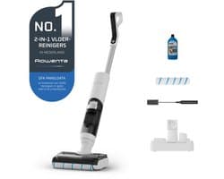 Rowenta X-Clean 5 Pro GZ5435 - 2-in-1 Vloerreiniger - Stofzuiger en dweil - 50 min gebruikstijd - Zelfreinigend systeem