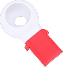 Boorstofopvangbak - Stofvanger Boor - Stofvrij Boren - Geïntegreerde Boorgeleider - 12 x 6 cm - Wit Rood — thumbnail 3