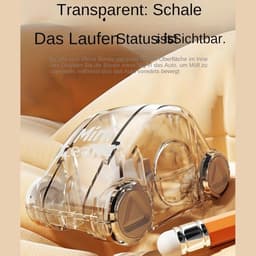 Tafelreiniger - Mini stofzuiger - Bureau opruimen - Compact ontwerp - 8x8x6 cm - Transparant — thumbnail 3