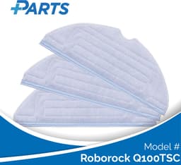 Roborock Q100TSC Dweilpads (3 Stuks, Plus.Parts® alternatief voor 8.02.0081) — thumbnail 1