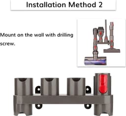 Wandgemonteerd accessoirerek Geschikt voor accessoires van de Gen5, G5, V15 en V12 stofzuigers — thumbnail 4