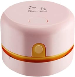 Mini Stofzuiger - Bureau Reiniger - Bureau Schoonmaken - Draadloos Oplaadbaar - 8x6 cm - Roze — thumbnail 1