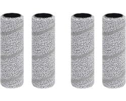 4 stuks Dweilrol dweildoek rolborstel voor ECOVACS DEEBOT X11 X9 Pro Omni X8 Pro Omni T80 OMNI T80 Pro Omni T80S en Yeedi S14 Plus