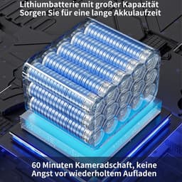 Handstofzuiger met 5 filters en 1 stofzak; snoerloze handstofzuiger; 120W snoerloze handstofzuiger; handstofzuiger op batterijen. — thumbnail 2