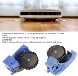 Dailygoods- Wielmodule Duurzaam - Aandrijfwielmodule - Links/Rechts - Compatibel met Roomba 500/600/700/800/900 Serie - Antislip Eigenschappen - Eenvoudig te Installeren - Stofzuigerwielen — thumbnail 3