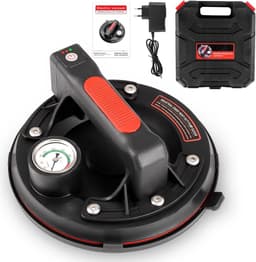 Sterke Glasheffer met Zuignap en Manometer - Draagkracht 200 kg - Vacuüm Tegellifter voor Tegels en Laminaat — thumbnail 1