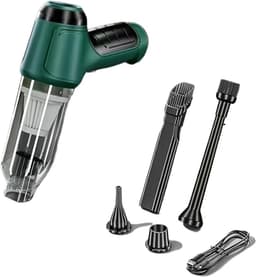 Draagbare Stofzuiger - Handstofzuiger Mini - Auto Interieur Reinigen - Sterke Zuigkracht - 500 Gram - Grijs — thumbnail 2