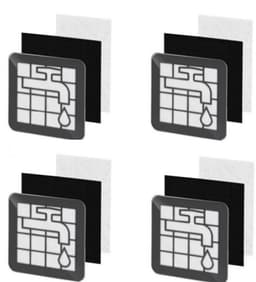 4 sets filters - Voor Philips 2000 Series XB2022 XB2023 XB2042 XB2062 XB2122 XB2123 XB2125 XB2142 - Vervangende stofzuigerfilterset voor wasbare - herbruikbare filters met eenvoudige installatie — thumbnail 1