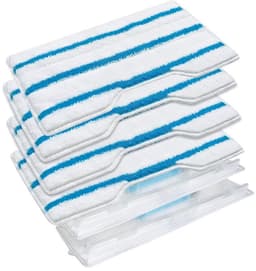 4 stuks Herbruikbare Dweilpads - compatibel met Shark Vac Mop VM252 VM200 VC205 VM250 VM180 VM401 QM250 VM190 - Wasbare Dweilpads voor de stofzuiger - Bij elke vervangende pad wordt een herbruikbare stofbak meegeleverd — thumbnail 1
