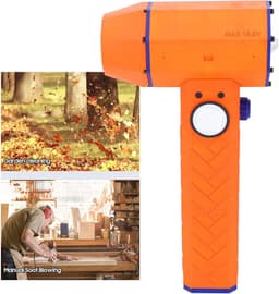 Elektrische persluchtblazer - Draagbare ventilator - Stof verwijderen - Traploze snelheidsinstelling - 32000 mAh - Zwart — thumbnail 2