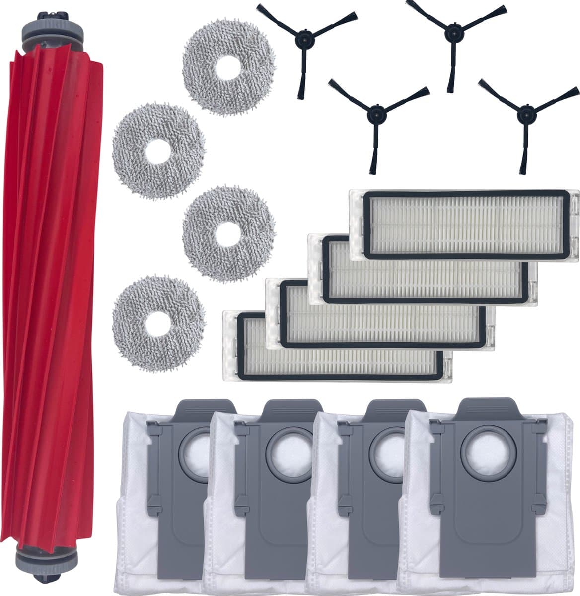 Accessoirespakket voor Roborock QREVO - Zak/Filter/Dweil/Zijborstel/Afzuigrol — afbeelding 1