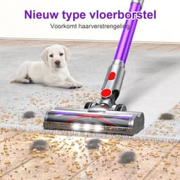 Draadloze Stofzuiger met Sterke Zuigkracht van 38KPa en Slimme Stofdetectie — thumbnail 4