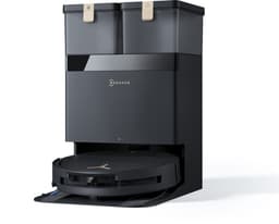ECOVACS - DEEBOT T50 Pro OMNI BLACK GEN 3 - TruEdge 2.0 Adaptive Edge Cleaning - 25000Pa Powerful Suction - ZeroTangle 3.0 Anti-tangle Technology - Auto-lift Mopping en tapijt schoonmaak strategie - AI Instant Re-mop - TrueMapping 2.0 — thumbnail 1