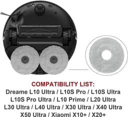 4 stuks Dweilpads - Dweilpads reserveonderdelen - Moppadvervanger Geschikt voor Dreame L10 Ultra/ L10S Pro/ L10S Ultra/ L10S Pro Ultra Heat/ L10 Prime/ L20 L30 L40 L50 Ultra/ X30 X40 X50 Ultra/Mova E30 V50 Ultra P10 P50 Pro Ultra Robot Stofzuiger — thumbnail 5