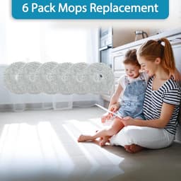 Set van 6 dweilpads geschikt voor Dreame L10s Ultra / L10 Ultra robotstofzuigers, herbruikbaar en wasbaar — thumbnail 1
