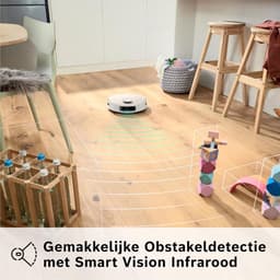 Bosch Spotless + BCRD1W Robotstofzuiger met Dweilfunctie, 11,000 Pa Zuigkracht, Statische natte dweil, Droog servicestation, Smart Vision Infrarood Navigatie, Bosch Home Connect App, Wit — thumbnail 3