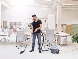 Professionele Stofzuiger - Bedrijfsstofzuiger HEPA - Dagelijkse Reiniging - Laag Geluidsniveau 50dB - 10L Reservoir - Grijs — thumbnail 2