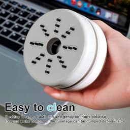 Mini desktop stofzuiger - Kruimelzuiger - Toetsenbord Stofzuiger - Draadloze stofzuiger - Handstofzuiger - Kleine Stofzuiger - USB oplaadbaar - voor bureau, kantoor, auto, kussen en toetsenbord — thumbnail 2