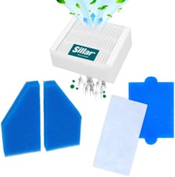 Sillar, accessoireset voor stofzuiger, 5 stofzuigerzakken, synthetisch + 5 stofzuigerfilter, wasbaar, HEPA, sponzenfilters, geschiktvoor de Thomas Aqua+ Pet & Family, Perfect Air, Twin, vervanging EA 787241.787276.787203 — thumbnail 4
