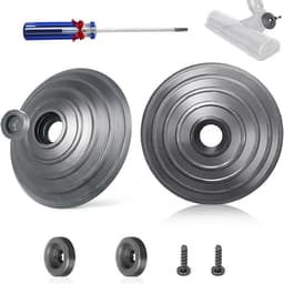 Vervangende V-Ball-wielen voor Dyson V6,V7,V8,V10,V12,DC58,DC59,DC62,DC72,DC74,SV10,SSV12,SV20 - Vervangende wielen voor stofzuigers - Direct Drive-accessoire voor stofzuigerkop - 35W, 50W - 2 wielen + 2 schroeven + 2 bevestigingen + schroevendraaier — thumbnail 1