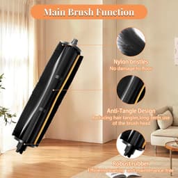 Borstel gescht voor Dreame X40 Ultra Complete / L40 Ultra / L10s Pro Ultra / L10 Ultra / L20 Ultra / X30 Ultra / X40 Master stofzuiger accessoires, hoofdborstel reiniging haarvilten — thumbnail 5