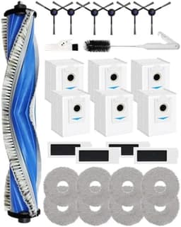 27-Pack Vervangende Accessoires voor ECOVACS DEEBOT T30S/T30S PRO/T30S AI Robotstofzuiger, 1 Hoofdborstel 6 Zijborstels 4 Hepa-filters 6 Stofzakken 8 Dweilpads 2 Reinigingsborstels — thumbnail 2