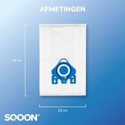 SQOON ® - Stofzuigerzakken geschikt voor Miele G/N - Miele 9917730 - o.a. Miele Complete C2, Complete C3, Classic C1, S8, S5, S2 Series - 4 Stuks — thumbnail 4
