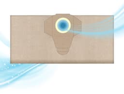 Sillar, stofzuigerzakken, papieren, 2 filterlagen, vervangingsonderdeel, geschikt voor stofzuigers Parkside PNTS PWD 20 25 30 A1, Delonghi, Omega, 5 stuks — thumbnail 3