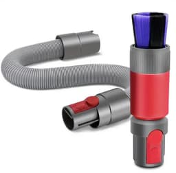 Verlengslang Geschikt voor Dyson Steelstofzuiger V15, V11, V10, V8 & V7 - Stofzuiger accessoires - Krasvrije stofborstel en Verlenging flexibele slang - Mondstuk - Stofzuigeraccessoires - Grijs — thumbnail 1