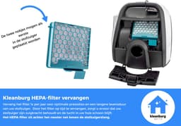 Kleanburg® - Geschikt voor Miele Boost CX1 - HEPA-filters - SF-HY 60 - 11639240 - 2 stuks — thumbnail 3