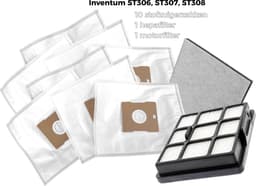Kleanburg® - Geschikt voor Inventum - Onderhoudsset - 10 Stofzuigerzakken - 2 Filters — thumbnail 1