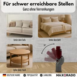 MAXORADO Hoekadapter voor Steelstofzuiger – geschikt voor Dyson V7 V8 V10 V11 V15 – Niet voor Slim of BigBall – 90° Draaibaar – Quick Release – Stofzuiger Accessoire Hoek — thumbnail 5