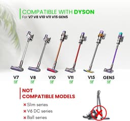 Geschikt voor dyson V7 V8 V10 V11 V15 vervangingsonderdelen - toebehoren voor stofzuigers voor thuis en auto's — thumbnail 2