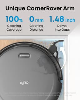 eufy Auto-Empty C10 - Robotstofzuiger met Vervangingssets - Slanke behuizing van 7,2 cm - Tapijtreiniger - Edge expansion borstel - Automatisch legen - Point laser en multi-infrarood navigatie — thumbnail 4