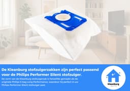 Kleanburg® - Geschikt voor Philips Performer Silent - Stofzuigerzakken - sbag - 20 stuks — thumbnail 4