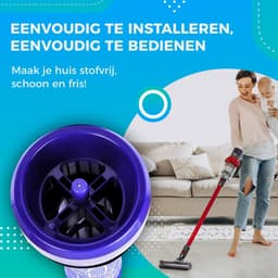 HEPA Filter voor Stofzuiger - Geschikt voor Dyson stofzuiger  DC28c, DC33c, DC37, DC37c, DC39, DC39c, DC41c en DC53  Series - Wasbaar — thumbnail 5