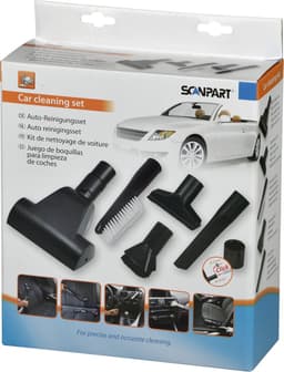Scanpart stofzuiger borstel opzetstukken set - Speciaal geschikt voor auto interieur - Geschikt voor AEG Bosch Electrolux Miele Moulinex Nilfisk Panasonic Philips Rowenta Siemens - Universeel - 5 borstels — thumbnail 1