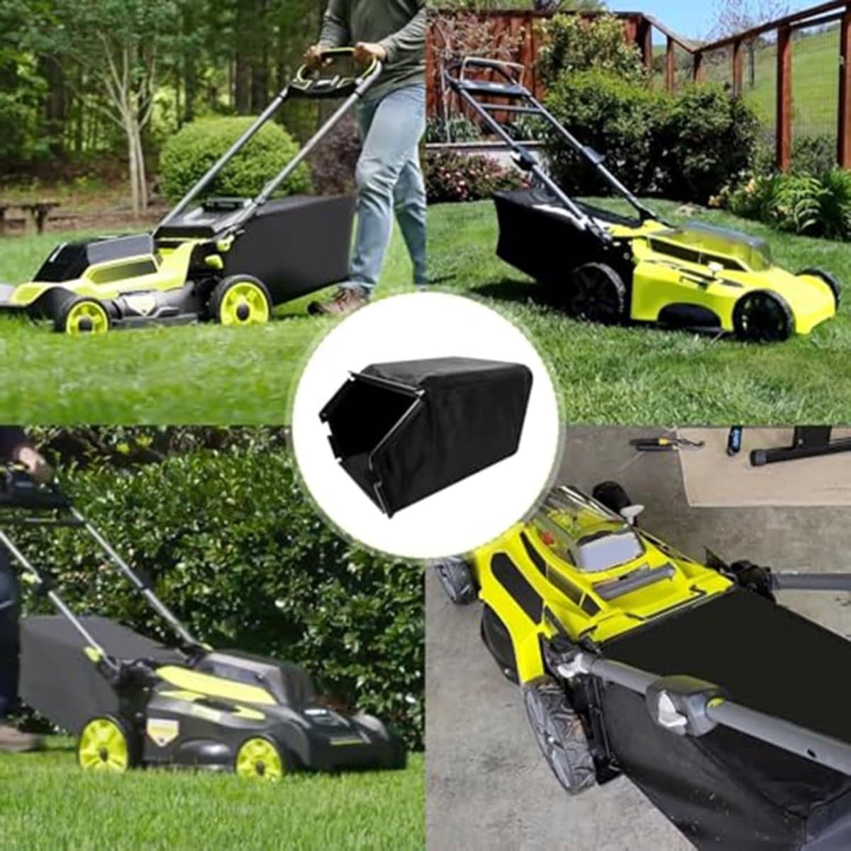 Grasmaaier Opvangzak - Grasvanger - Efficiënt Tuinonderhoud - Hoge Capaciteit - 36 x 11 x 11 cm - Zwart — afbeelding 1