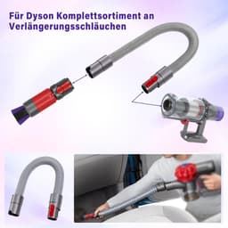 Dailygoods- Krasborstel 2-Delig - Flexibele Verlengslang 20/63 inch - Geschikt voor Dyson V7/V8/V10/V11/V15 - Universele Stofzuiger Accessoires - Ideaal voor Tapijten en Vloeren - Stofzuigerborstel — thumbnail 3