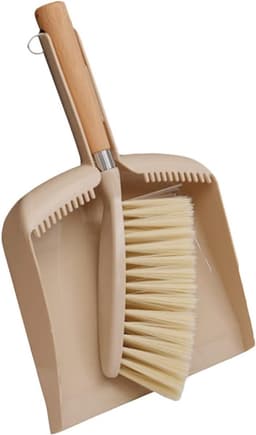 Mini Stoffer Set - Bureau Reiniger - Bureau Schoonmaken - Lichtgewicht Ontwerp - 32 cm Lengte - Beige — thumbnail 1