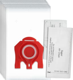 10x Dparts PRO stofzakken geschikt voor Miele FJM - met 2 filters - stofzuigerzakken HyClean 3D Efficiency FJM - HyClean Pure FJM - Compact C1, C2 en Complete C1 stofzuiger series - stofzuigzak MI30 — thumbnail 1