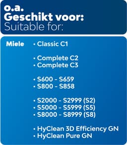 20x Dparts PRO stofzakken geschikt voor Miele GN - met 2 filters - stofzuigerzakken HyClean 3D Efficiency GN - HyClean Pure GN - Complete C2, C3 en Classic C1 stofzuiger series - stofzuigzak MI40 — thumbnail 2