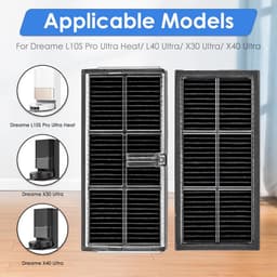 (Set van 4) X40 Ultra vervangende HEPA-filters voor Dreame L10s Ultra Gen 2 / L10S Pro Ultra Heat / X30 Ultra / L40 Ultra / Mova P10 Pro / P50 Pro / P50 Ultra robotstofzuigers – Accessoireset — thumbnail 2