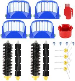 Vervangingsonderdelen voor iRobot Roomba 600-serie (605, 615, 616, 620, 621) - 18-delige set - Filter en zijborstel — thumbnail 1